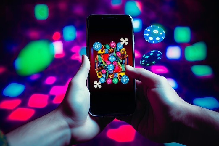 Antarmuka Colok Bebas di platform obengbet dengan pilihan angka dan kontrol taruhan